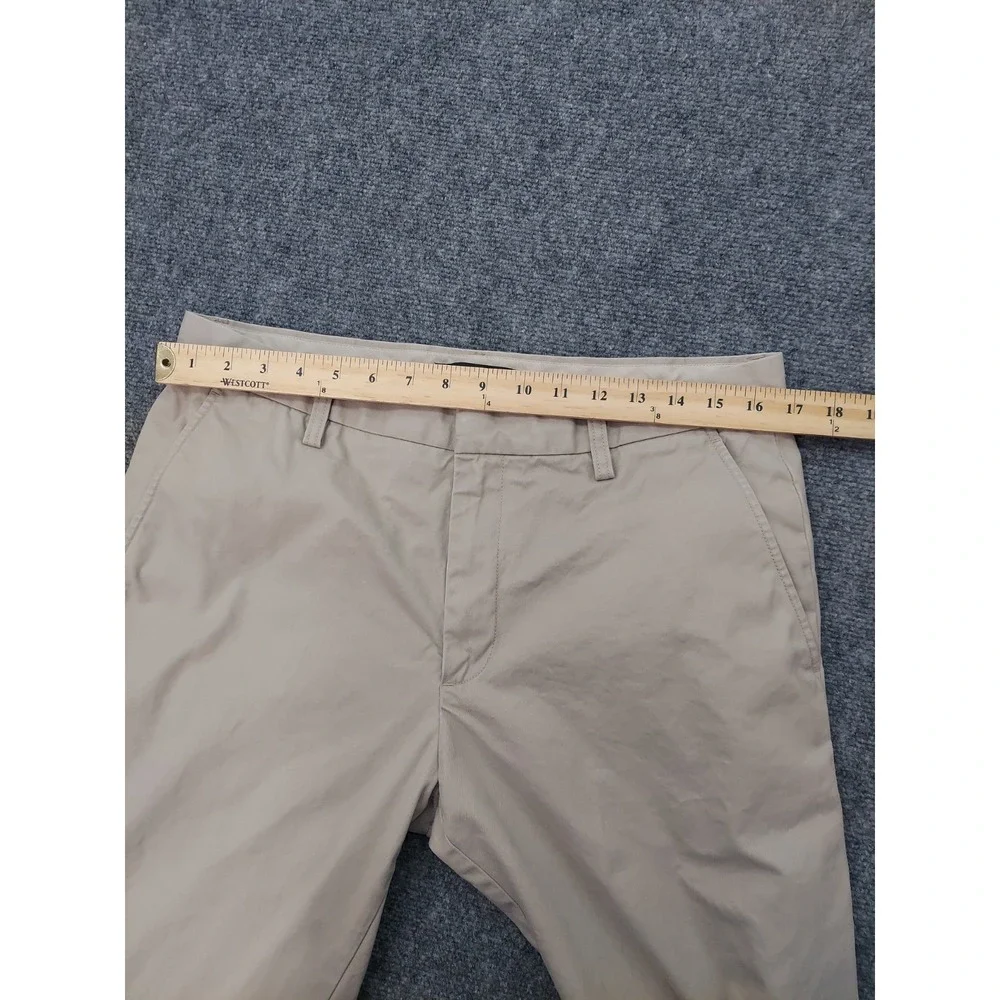 BANANA REPUBLIC Pants Mens 33x32 Tan Khaki DAWSON Chino Cotton Flat Front